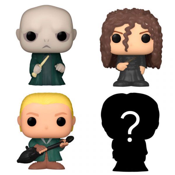 Blister 4 figuras Bitty POP Harry Potter Voldemort - Imagen 2