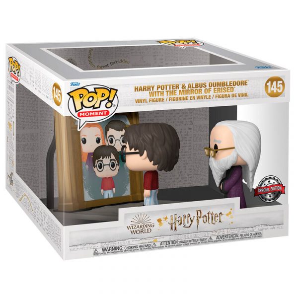 Figura POP Moment Harry Potter - Harry Potter & Albus Dumbledore the Mirror of Erised Exclusivo