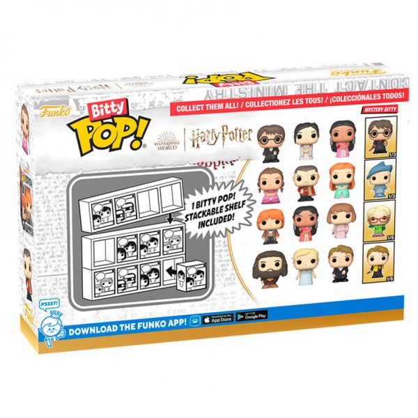 Blister 4 figuras Bitty POP Harry Potter Hermione - Imagen 3