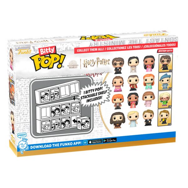 Blister 4 figuras Bitty POP Harry Potter Harry - Imagen 3
